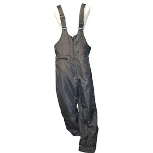 Sportina Womens Bib Ski Snow Pants Overalls Black Size 10 Insulated Winter